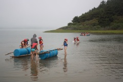 Big Lagoon Raft Building